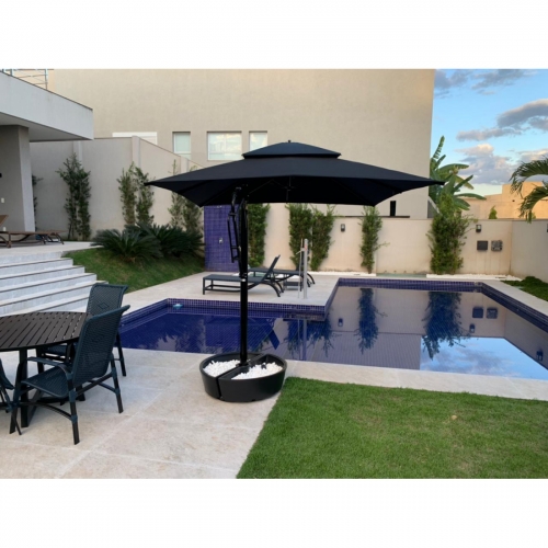 GUARDA SOL OASIS 3X3M ESTRUTURA PRETA