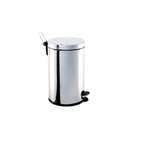 Lixeira Inox c/ pedal e balde 12L - 25x41cm