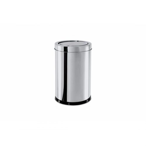 Lixeira Inox Basculante de 7,8 Lt - 18,5x29cm